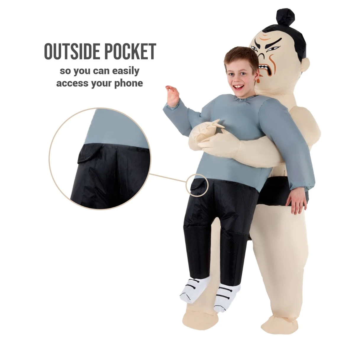 Costume Gonfiabile Lottatore Di Sumo Sollevami Bambino 5 Costume Gonfiabile Lottatore Di Sumo Sollevami Bambino - immagine 3