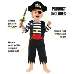 Kids Pirate Captain Toddler Costume -Vendite Morphsuits mckpr pirate mate kids 6