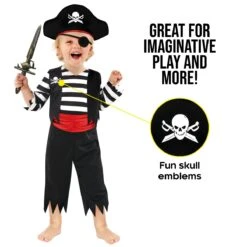 Kids Pirate Captain Toddler Costume -Vendite Morphsuits mckpr pirate mate kids 7