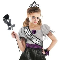Costume Da Regina Terroriente Per Bambini 15 Costume Da Regina Terroriente Per Bambini -Vendite Morphsuits mckqs spooky prom queen kids 05