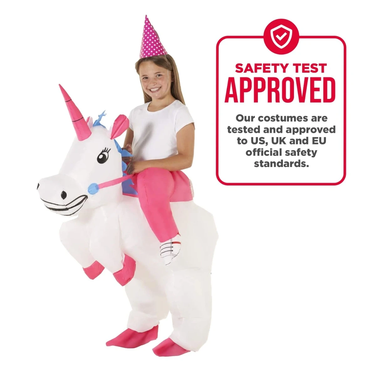 Costume Gonfiabile Unicorno Cavalcabile Bambino 5 Costume Gonfiabile Unicorno Cavalcabile Bambino - immagine 3