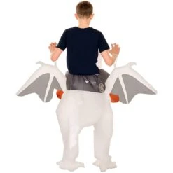 Costume Gonfiabile Drago Bianco Cavalcabile Bambino 15 Costume Gonfiabile Drago Bianco Cavalcabile Bambino -Vendite Morphsuits mckroiwd white dragon ride on kids secondary 04