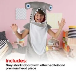 Kids Hammerhead Shark Tunic Costume 9 Kids Hammerhead Shark Tunic Costume -Vendite Morphsuits mckthms hammerhead shark tunic kids 5