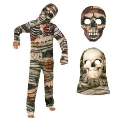 Costume Da Mummia Bifronte Per Bambino 18 Costume Da Mummia Bifronte Per Bambino -Vendite Morphsuits mcktmf two faced mummy kids 01a min