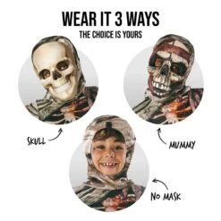Costume Da Mummia Bifronte Per Bambino 14 Costume Da Mummia Bifronte Per Bambino -Vendite Morphsuits mcktmf two faced mummy kids 07 min