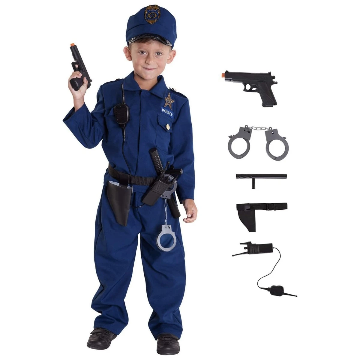 Costume Poliziotto Americano Bambino 4 Costume Poliziotto Americano Bambino - immagine 2