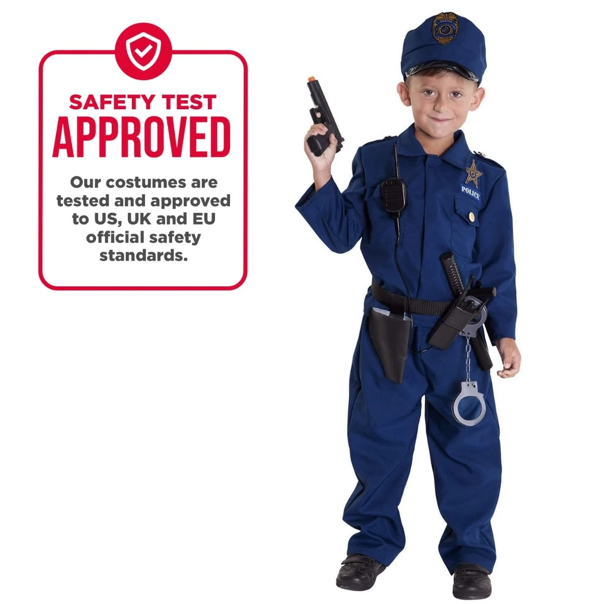 Costume Poliziotto Americano Bambino 5 Costume Poliziotto Americano Bambino - immagine 3