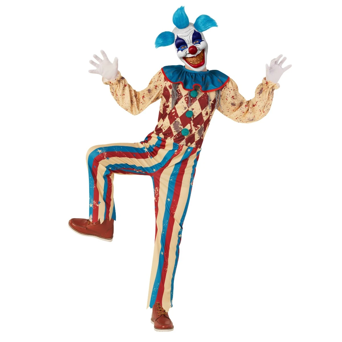 Costume Da Clown Malvato Vintage Per Bambini 9 Costume Da Clown Malvato Vintage Per Bambini - immagine 7