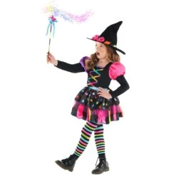 Costume Da Strega Arcobaleno Per Bambini -Vendite Morphsuits mckwrs rainbow witch kids 02
