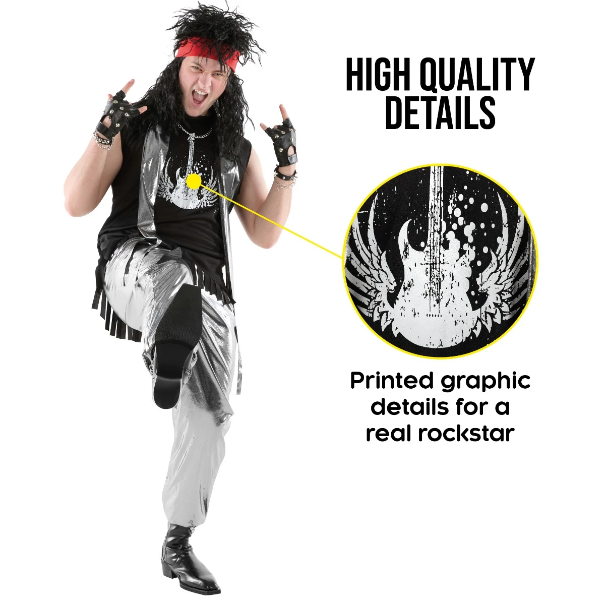 Costume Glam Rock Uomo 5 Costume Glam Rock Uomo - immagine 3