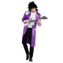 Costume Da Principe Viola Della Musica Pop Anni '80 Da Uomo 17 Costume Da Principe Viola Della Musica Pop Anni '80 Da Uomo -Vendite Morphsuits mcmppp purple prince of pop 2