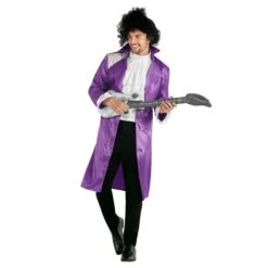 Costume Da Principe Viola Della Musica Pop Anni '80 Da Uomo 18 Costume Da Principe Viola Della Musica Pop Anni '80 Da Uomo -Vendite Morphsuits mcmppp purple prince of pop 4