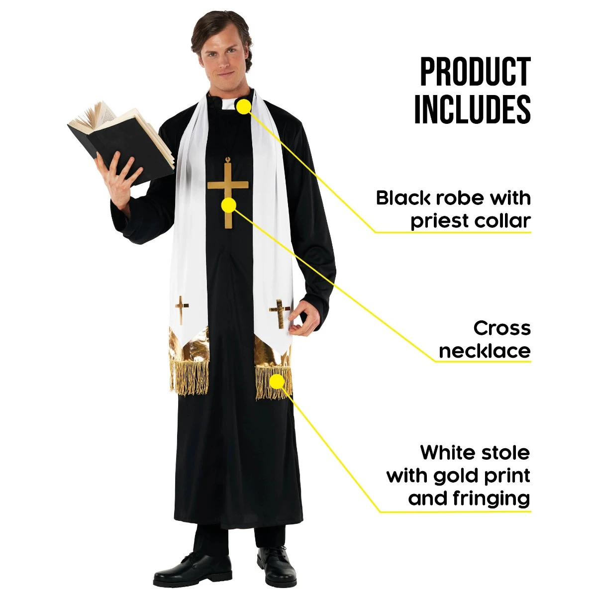 Costume Religiosa Sacerdote Per Uomini 4 Costume Religiosa Sacerdote Per Uomini - immagine 2