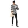 Mens Striped Burglar Costume