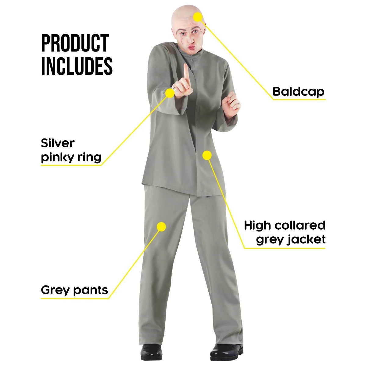 Costume Da Dottore Malvagio Da Film Da Uomo 4 Costume Da Dottore Malvagio Da Film Da Uomo - immagine 2