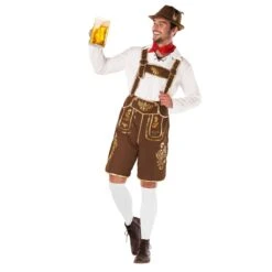 Mens Traditional Lederhosen Costume
