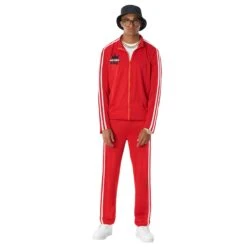 Costume Da Rapper In Tuta Rossa Per Uomo 17 Costume Da Rapper In Tuta Rossa Per Uomo -Vendite Morphsuits mcmtrr rapper red 05