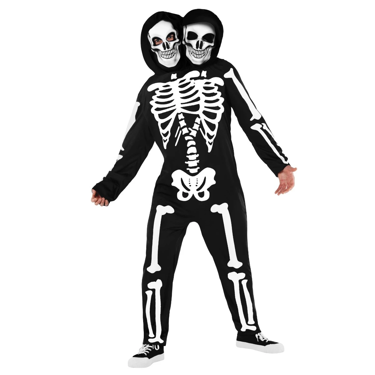 Costume Da Scheletro A Due Teste Per Uomo 7 Costume Da Scheletro A Due Teste Per Uomo - immagine 6