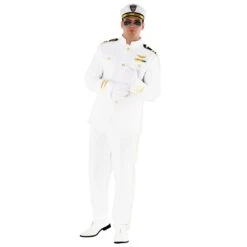 Costume Da Ufficiale Bianco Per Uomo -Vendite Morphsuits mcmwo naval officer secondary 01