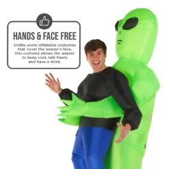 Costume Gonfiabile Alieno Che Rapisce Adulto 14 Costume Gonfiabile Alieno Che Rapisce Adulto -Vendite Morphsuits mcpial alien pick me up adult feature 03