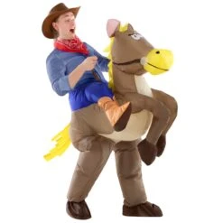Costume Gonfiabile Cavallo Cavalcabile Adulto 12 Costume Gonfiabile Cavallo Cavalcabile Adulto -Vendite Morphsuits mcroiho horse ride on inflatable 3