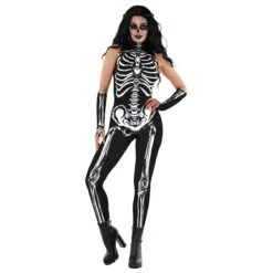 Womens Sleeveless Skeleton Bodysuit Costume 9 Womens Sleeveless Skeleton Bodysuit Costume -Vendite Morphsuits mcwbssk sleeveless sksleton jumpsuit adult 04