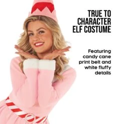 Costume Per Abiti Rosa Di Natale Per Donne 14 Costume Per Abiti Rosa Di Natale Per Donne -Vendite Morphsuits mcwcep christmas elf pink dress 9