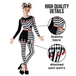 Costume Da Giullare Arlecchino Per Donna 10 Costume Da Giullare Arlecchino Per Donna -Vendite Morphsuits mcwhjs harlequin jester5 1