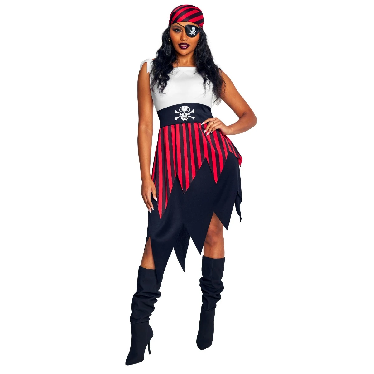 Womens Pirate Deckhand Costume Dress 6 Womens Pirate Deckhand Costume Dress - immagine 4