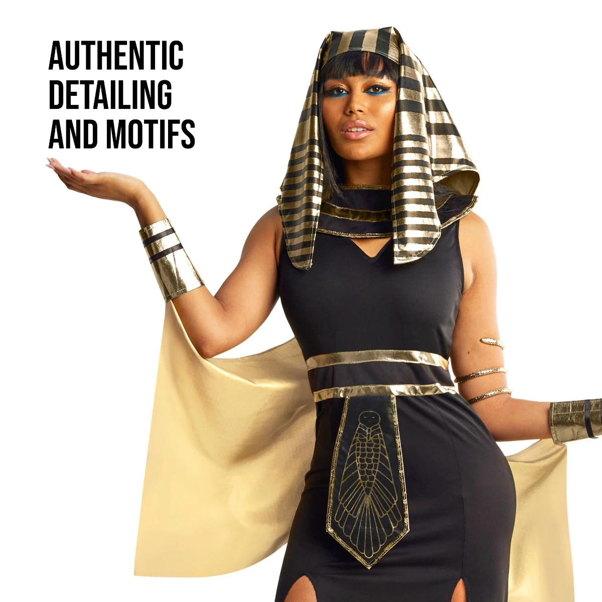 Womens Egyptian Pharaoh Queen Costume 5 Womens Egyptian Pharaoh Queen Costume - immagine 3