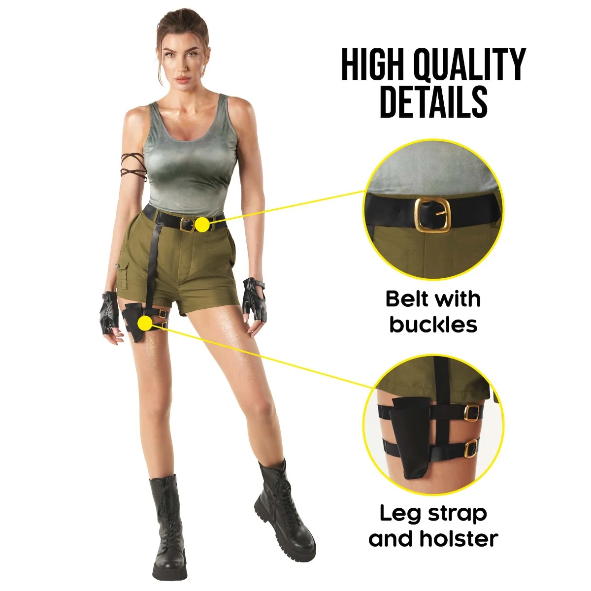 Tomb Adventurer Costume Womens 5 Tomb Adventurer Costume Womens - immagine 3