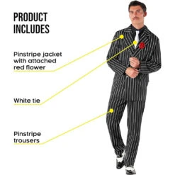 Costume Gangster Uomo 8 Costume Gangster Uomo -Vendite Morphsuits mens pinstripe gangster costume 2