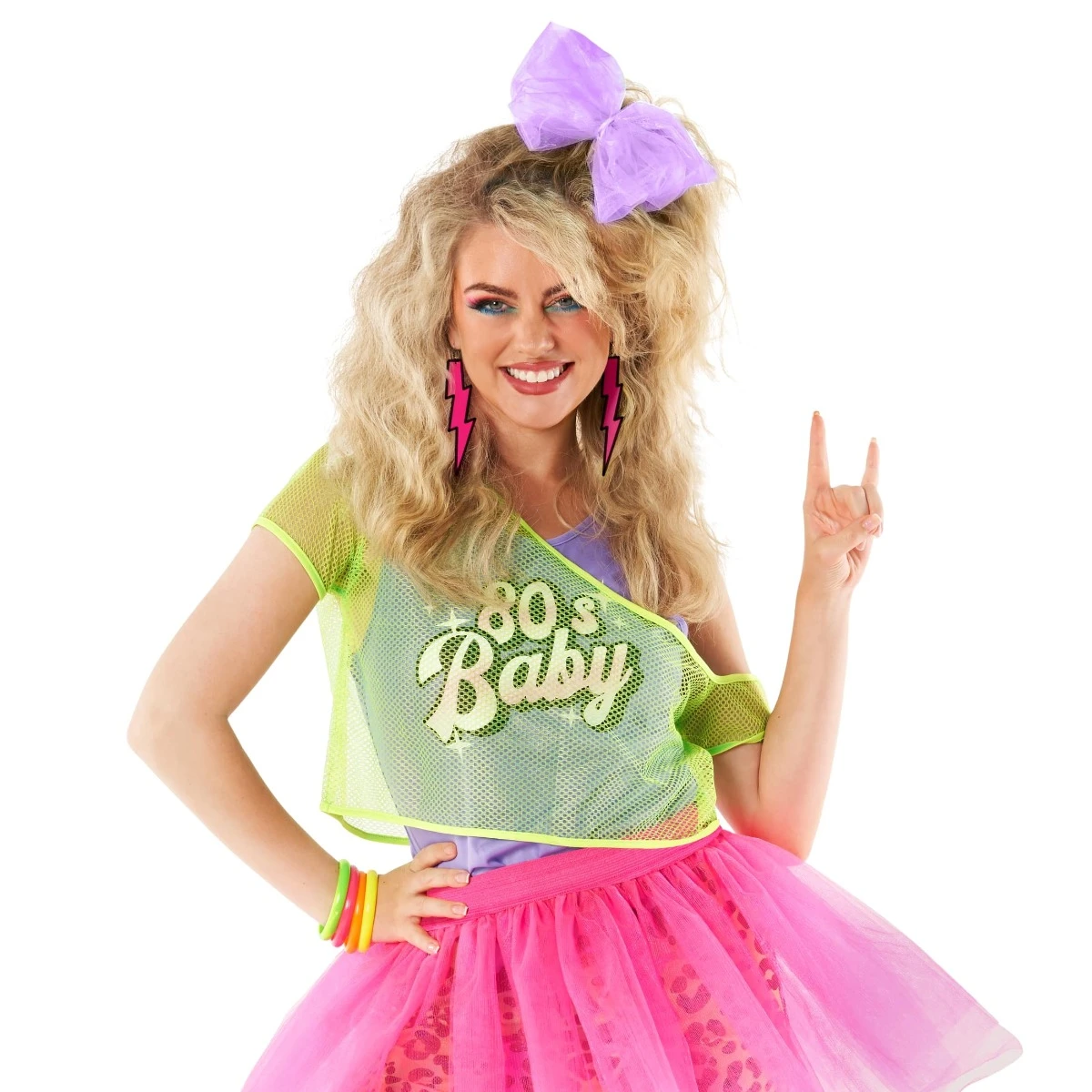 80s Neon Tutu Costume Womens 8 80s Neon Tutu Costume Womens - immagine 6