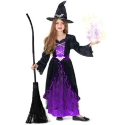 Kids Purple Witch Costume 14 Kids Purple Witch Costume -Vendite Morphsuits plw8puqa