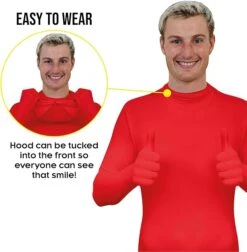 Morphsuit Rosso Adulto -Vendite Morphsuits red morphsuit easy to wear