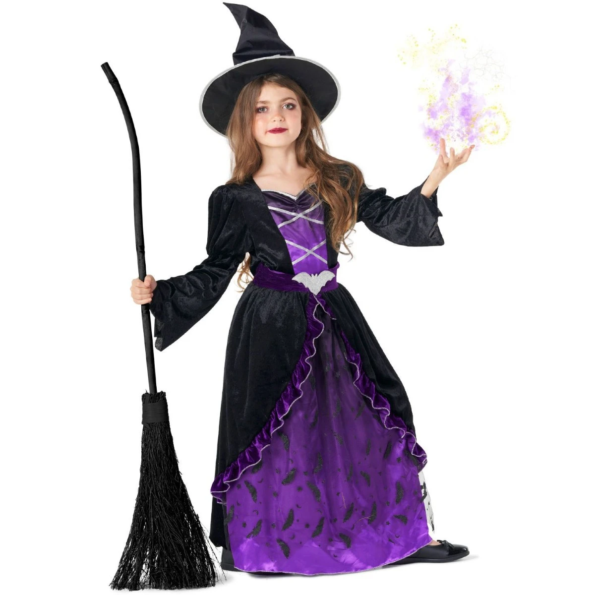 Kids Purple Witch Costume 3 Kids Purple Witch Costume