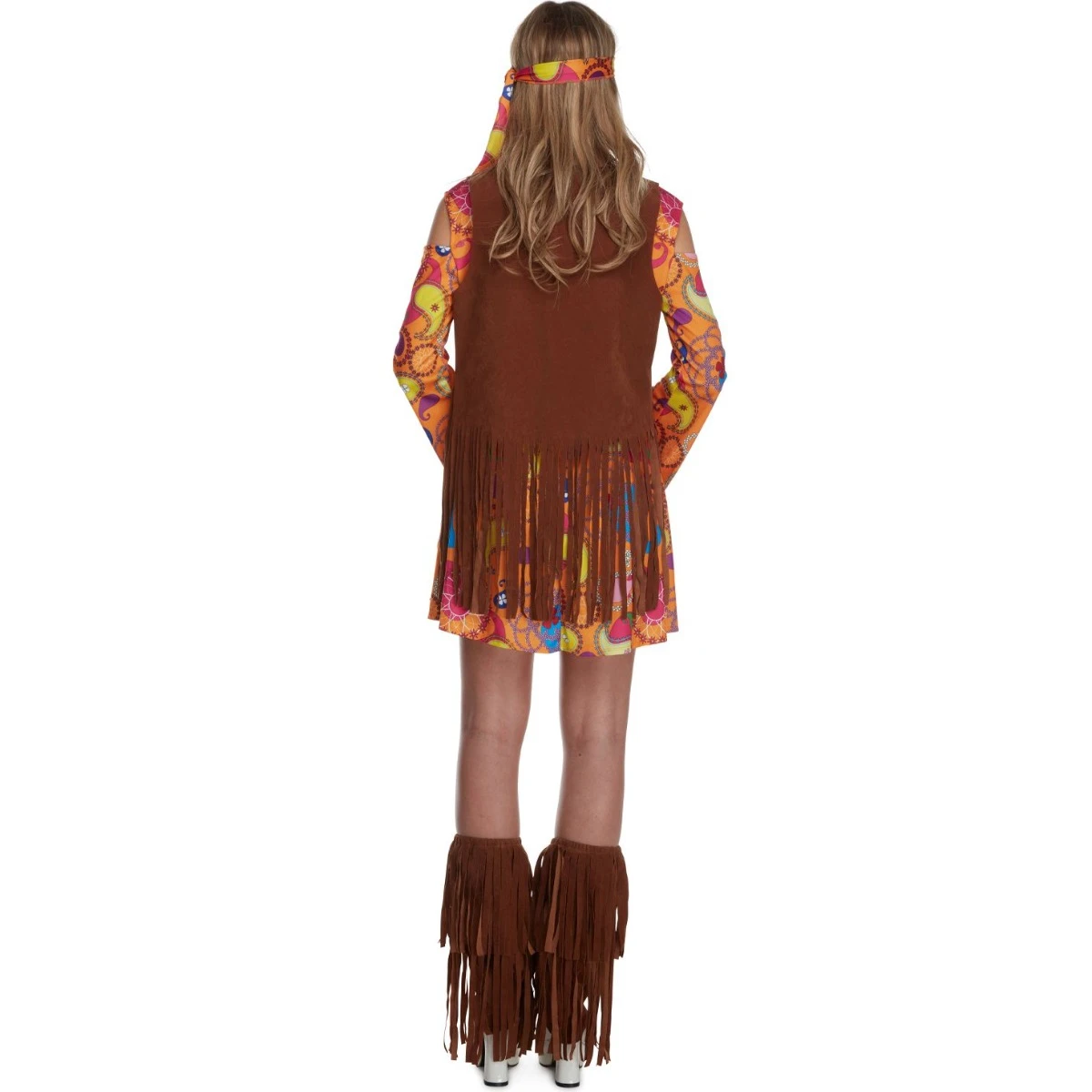 Womens Short Hippie Dress Costume 8 Womens Short Hippie Dress Costume - immagine 6