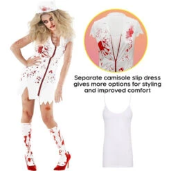 Women's Zombie Horror Nurse Costume 9 Women's Zombie Horror Nurse Costume -Vendite Morphsuits women s zombie nurse costume 3