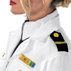 Womens White Navy Officer Costume -Vendite Morphsuits womens navy officer white costume 6